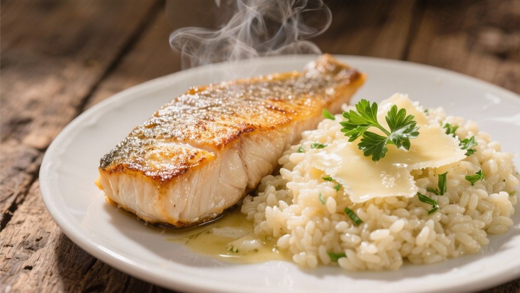 luxurious creamy parmesan risotto