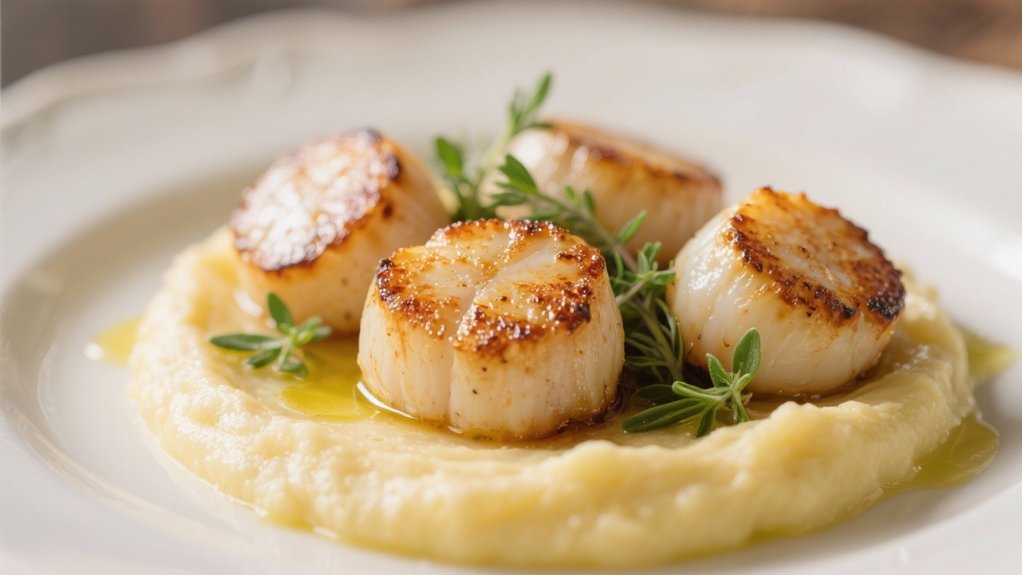 luxurious creamy polenta base