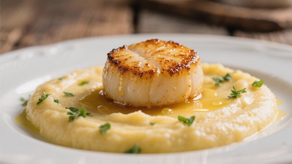 luxurious creamy polenta base