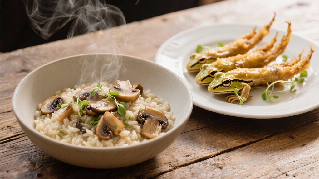 luxurious mushroom risotto pairing