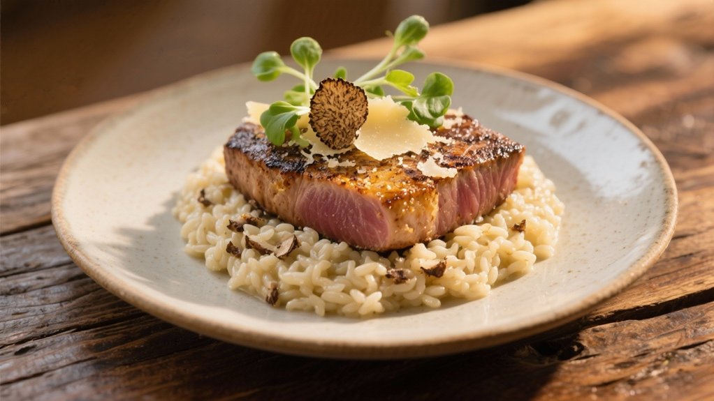 luxurious truffle risotto pairing