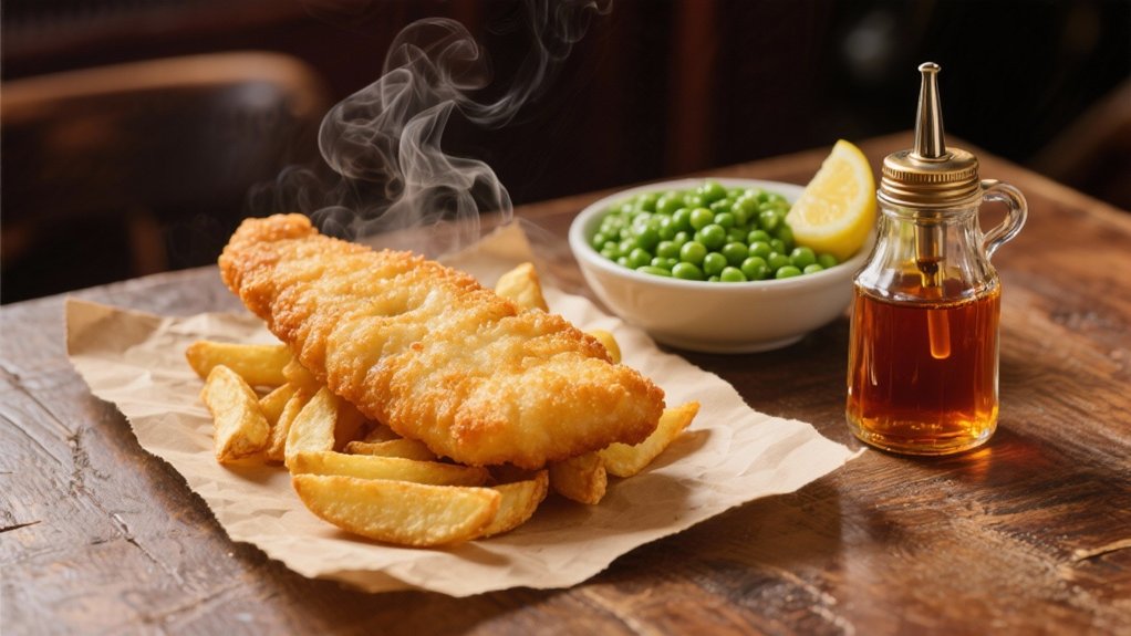 malt vinegar enhances fish and chips