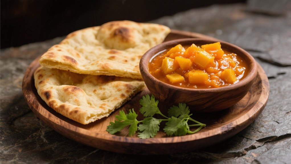 mango chutney enhances flavor