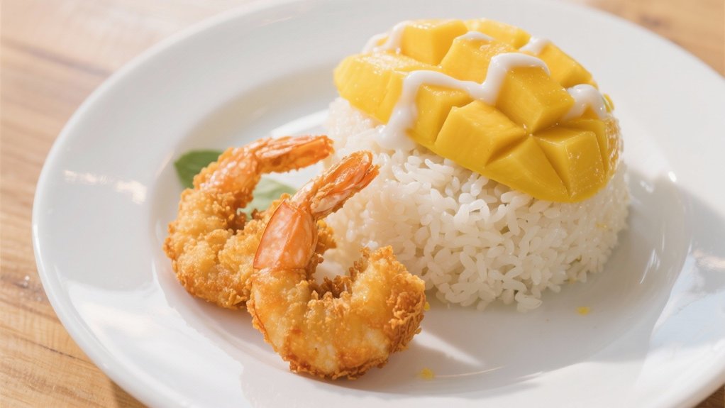 mango sticky rice dessert