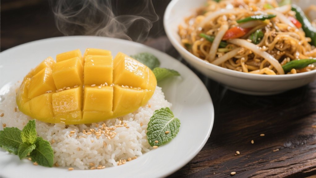 mango sticky rice dessert
