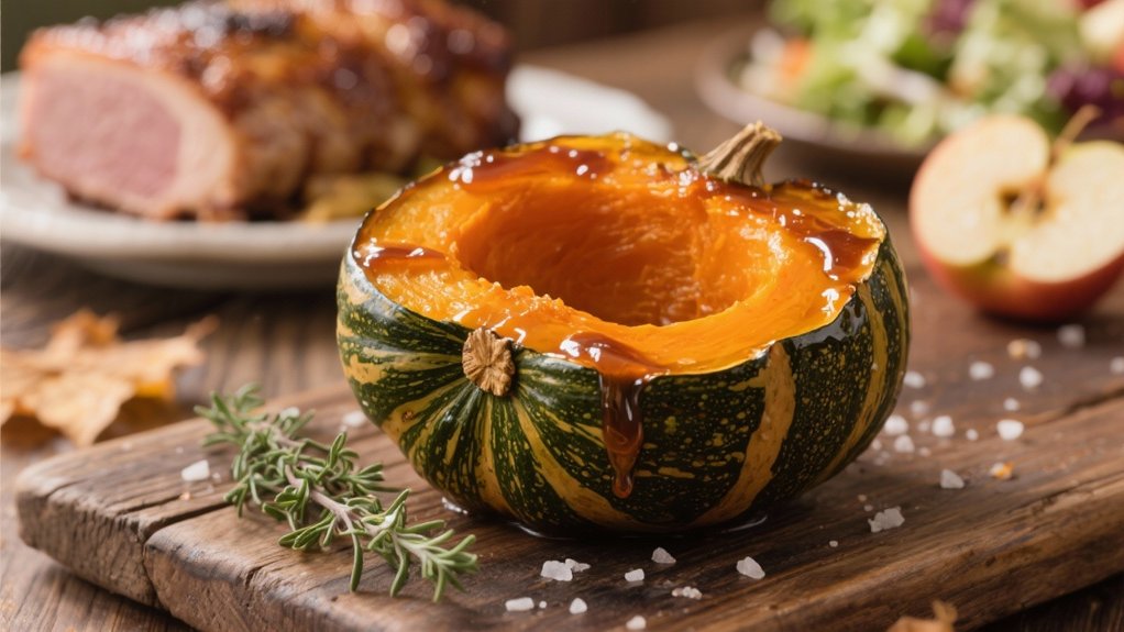 maple glazed acorn squash