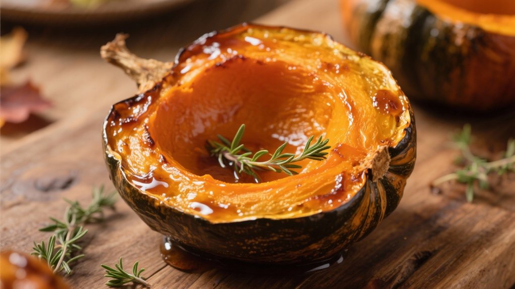 maple glazed acorn squash