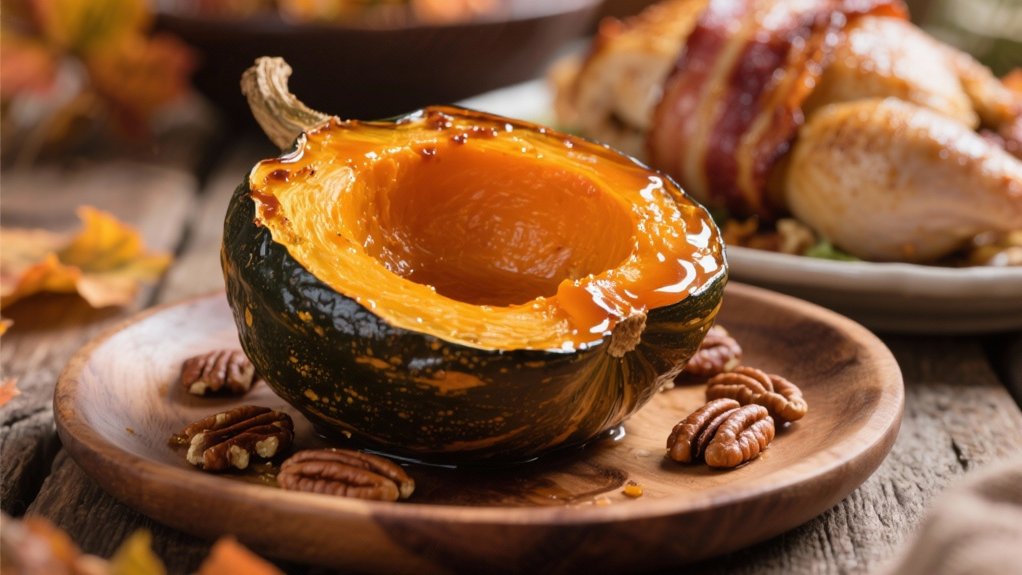 maple glazed acorn squash
