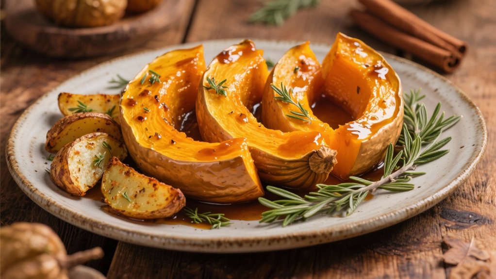 maple glazed acorn squash