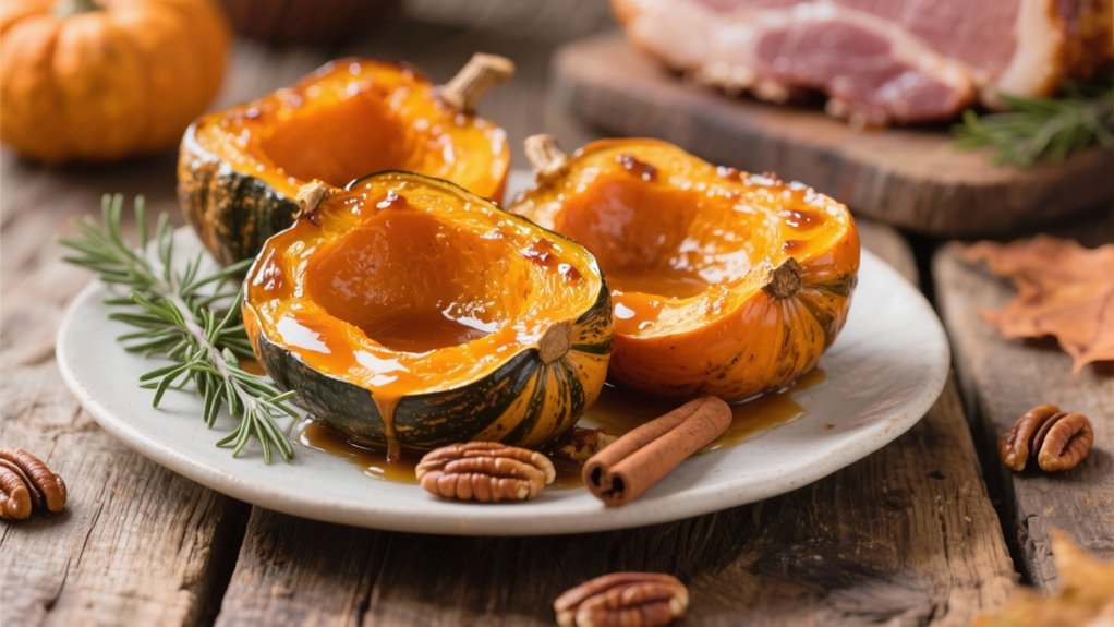 maple glazed acorn squash