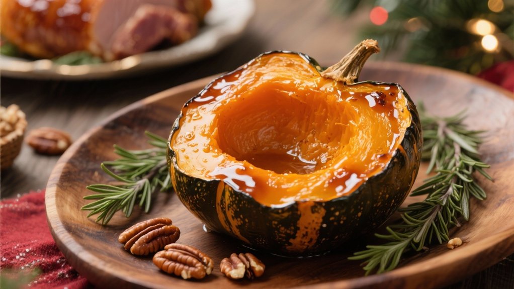 maple glazed acorn squash