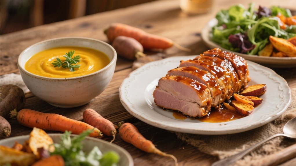 maple glazed pork elegance