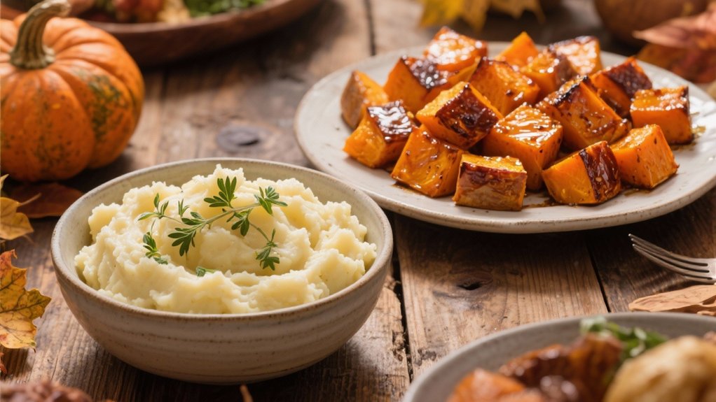 maple glazed roasted butternut squash