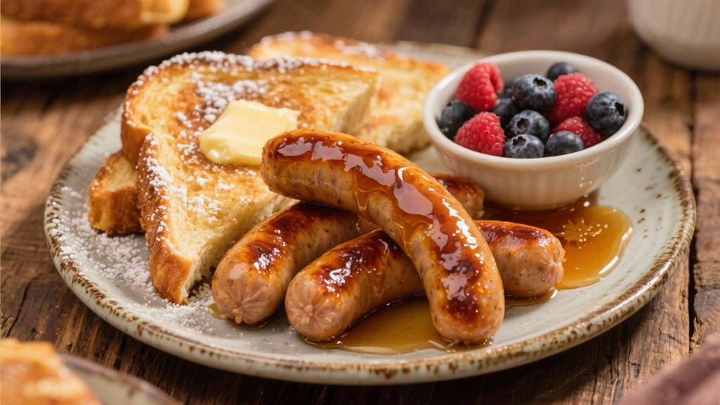 maple glazed sausage perfection