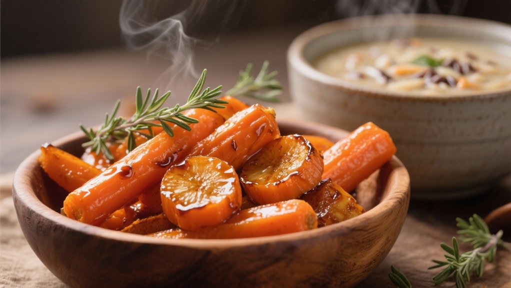 maple sweet glazed carrots