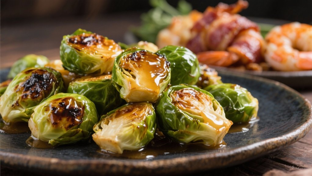 maple sweetness enhances brussels sprouts