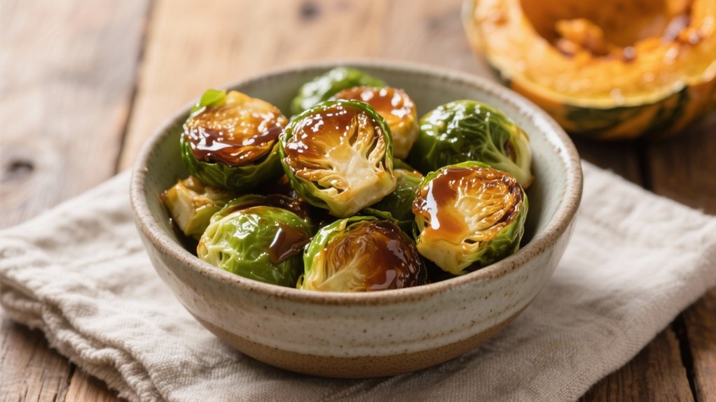 maple syrup roasted brussels sprouts