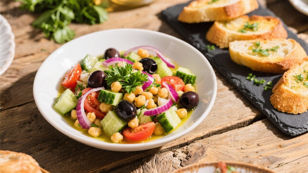 mediterranean chickpea salad delight