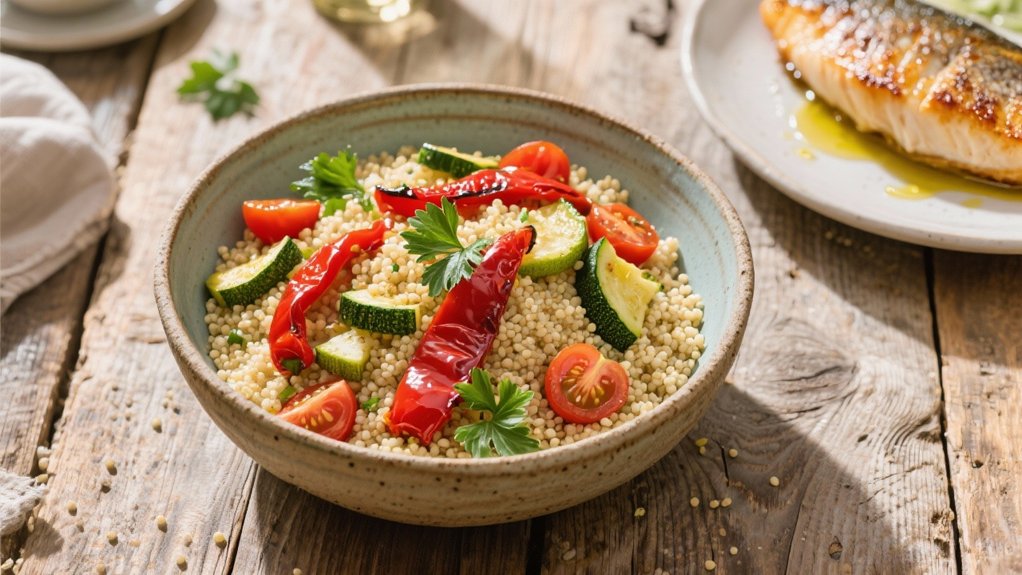 mediterranean couscous vegetable dish