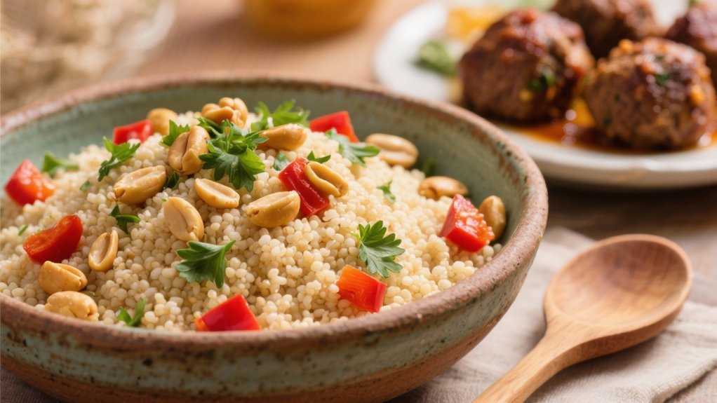 mediterranean couscous with pine nuts
