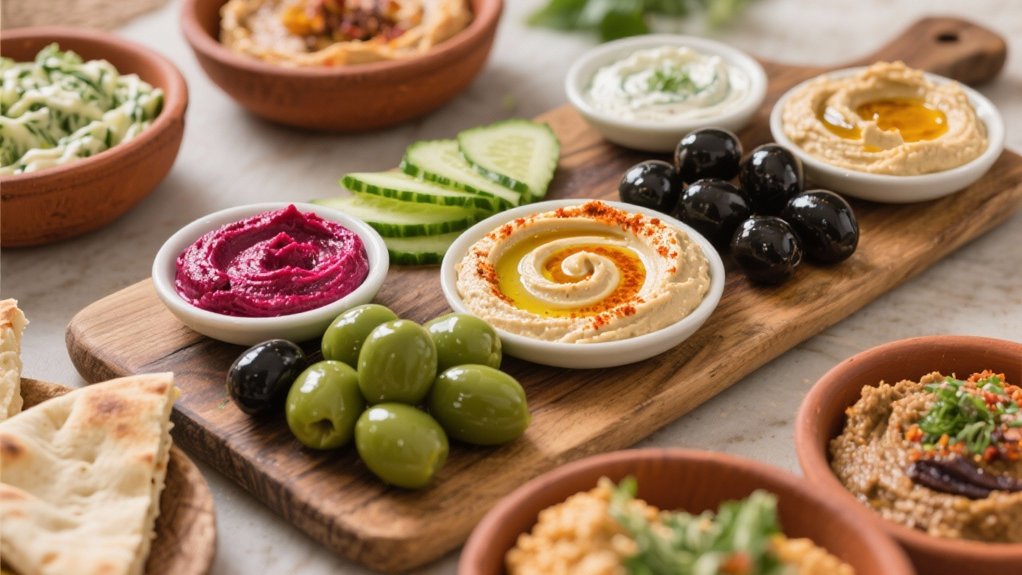 mediterranean dips with olives