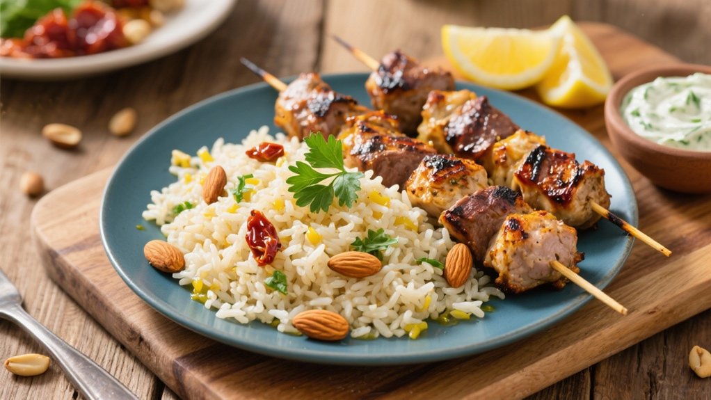 mediterranean flavors in pilaf