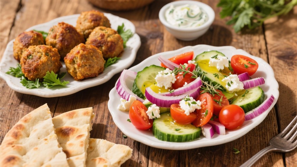 mediterranean herb packed meatballs