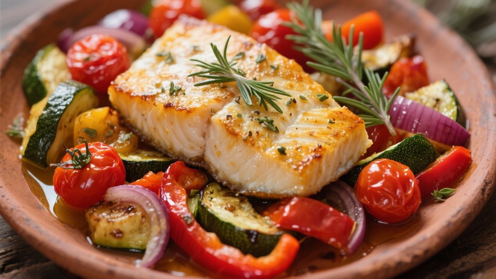 mediterranean herb seasoned baked cod