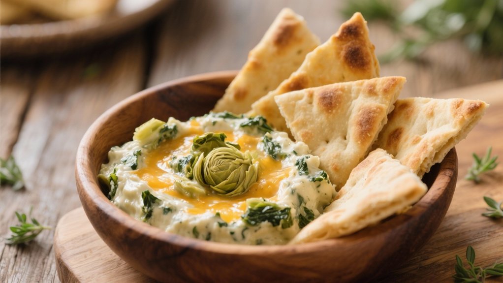 mediterranean pita dip wedges