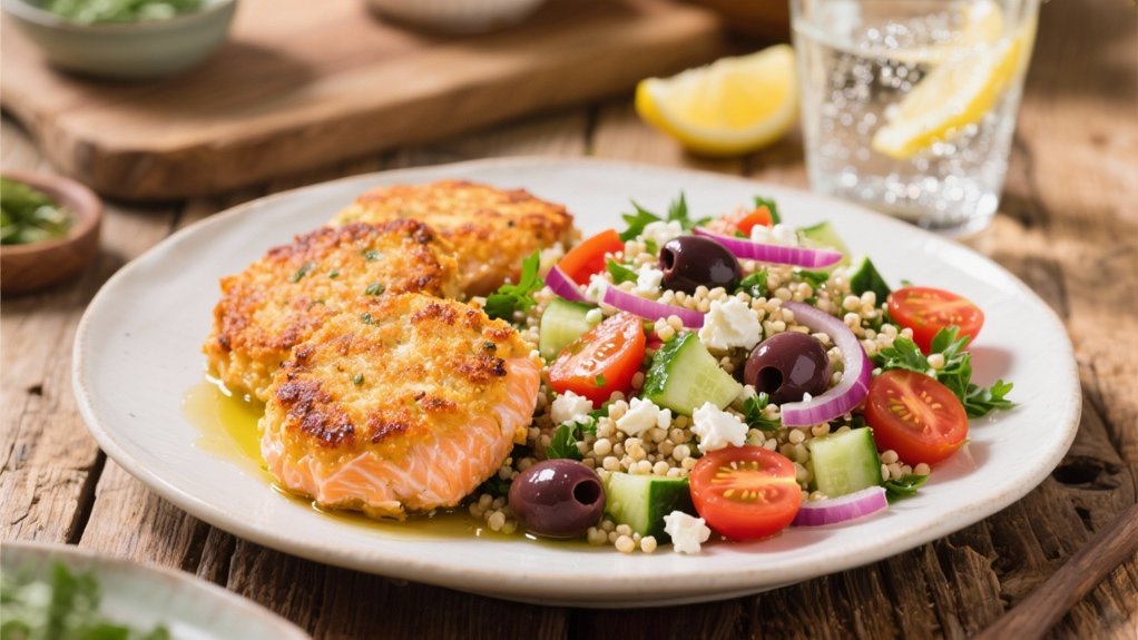 mediterranean protein packed salad