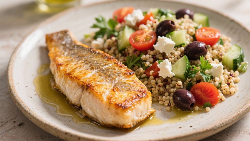 mediterranean quinoa salad preparation