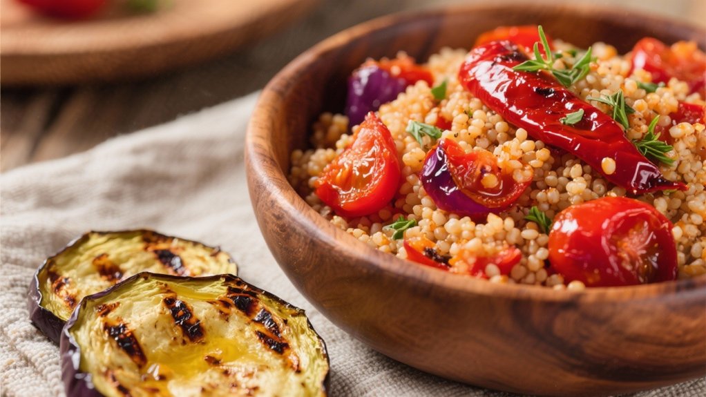 mediterranean roasted pepper couscous