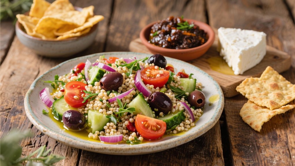 mediterranean salad with tapenade