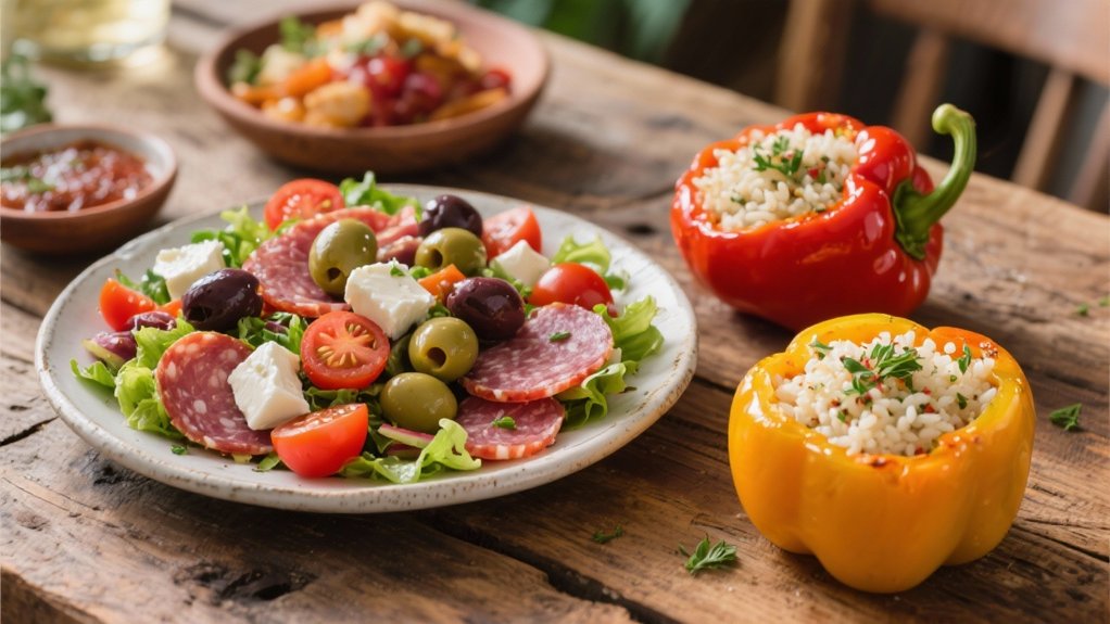 mediterranean stuffed bell peppers