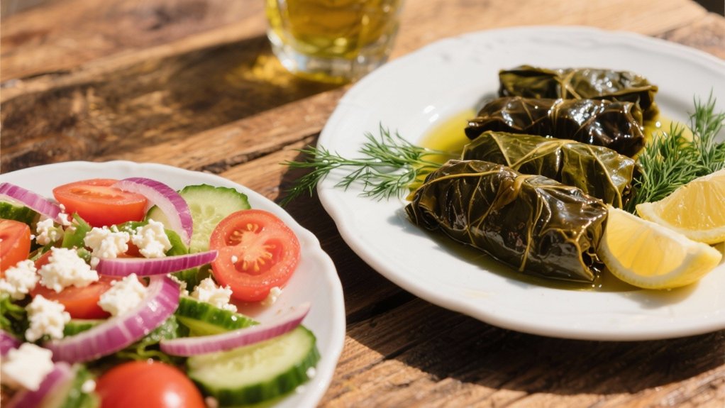 mediterranean stuffed grape leaves