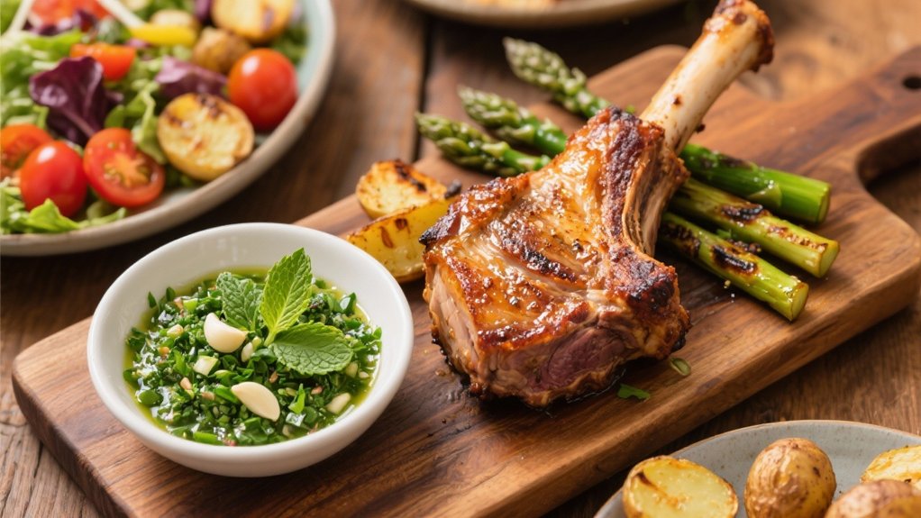 mint chimichurri for lamb