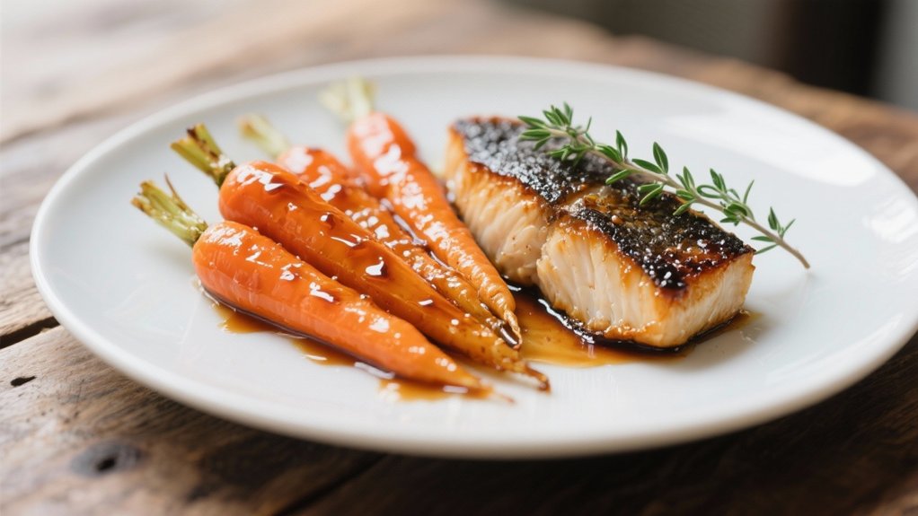 mirin glazed carrots enhance flavors