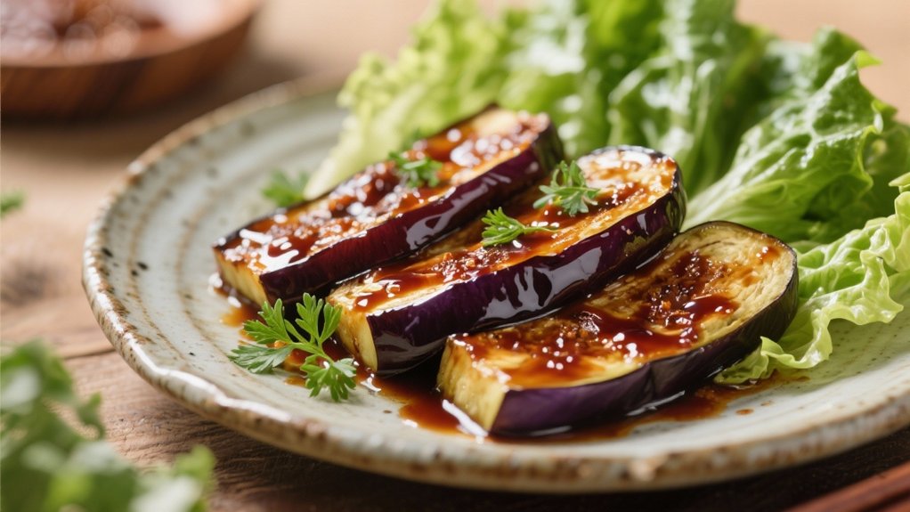 miso glazed eggplant goodness