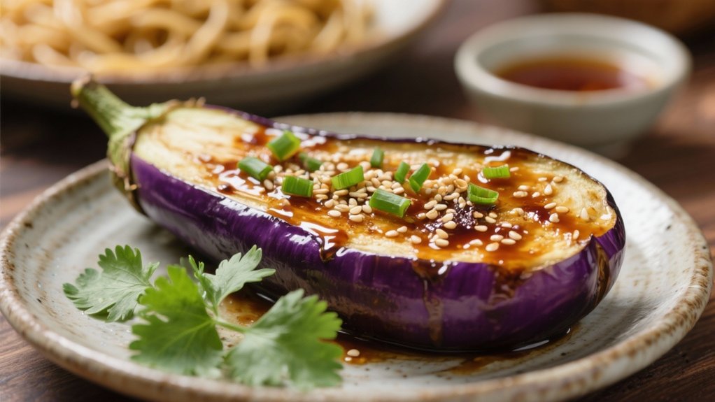 miso glazed eggplant perfection