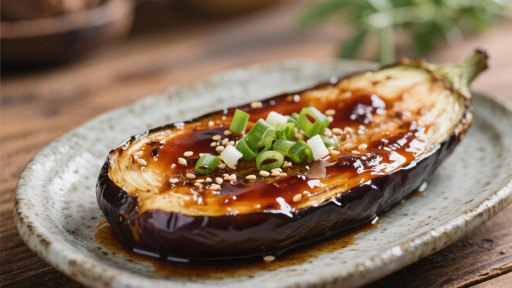 miso glazed eggplant side dish