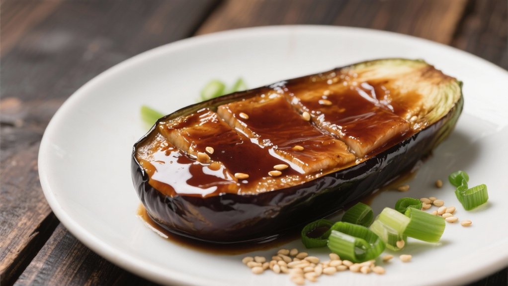 miso glazed eggplant side dish