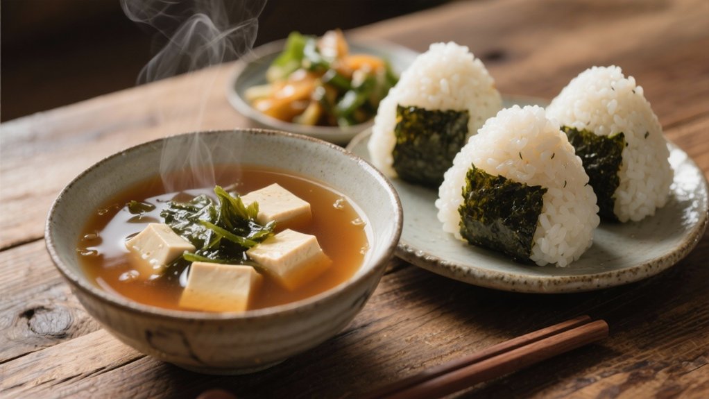 miso soup complements onigiri