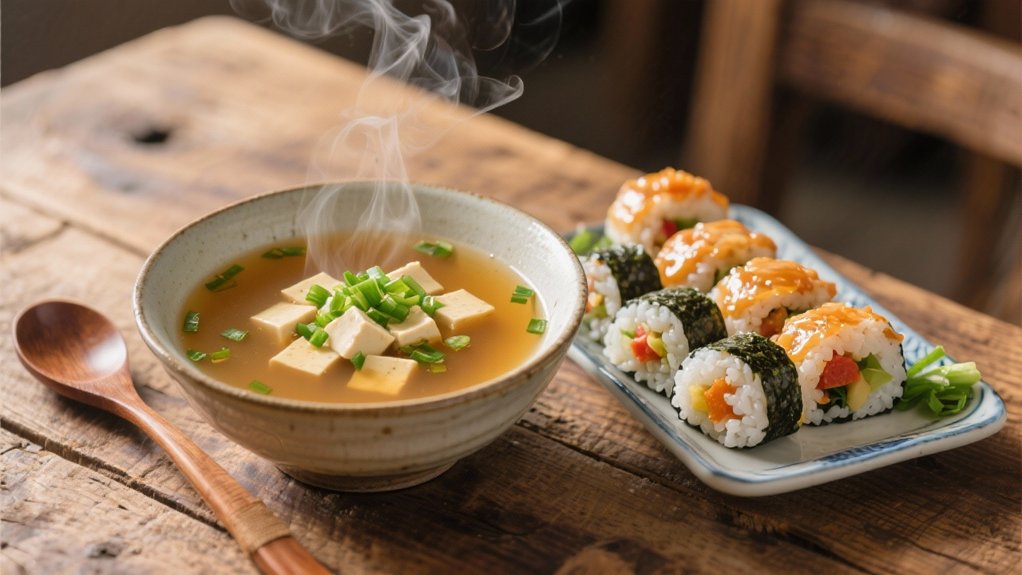 miso soup enhances kimbap