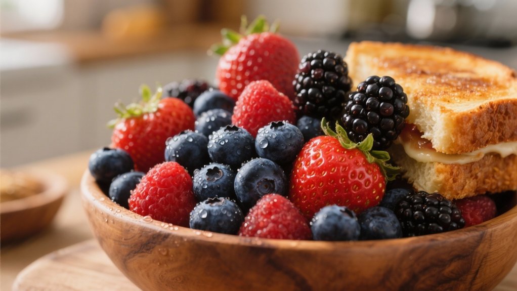mixed berries brightening plate