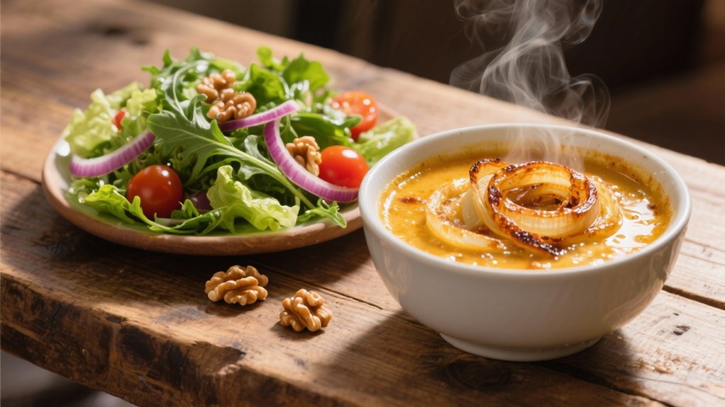 mixed greens with vinaigrette