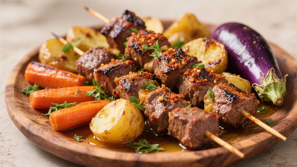 moroccan spiced beef kebabs