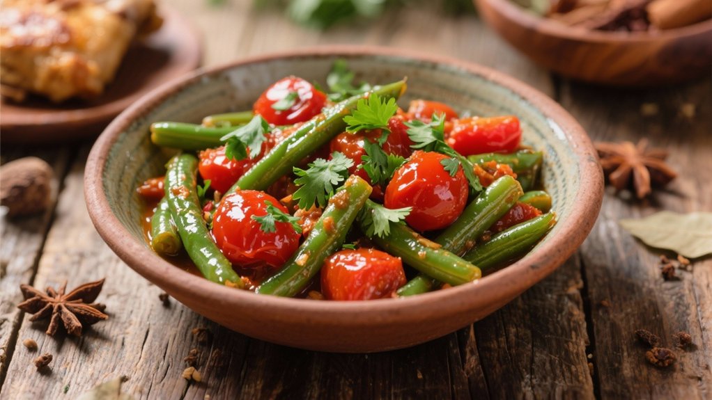 moroccan spiced green beans