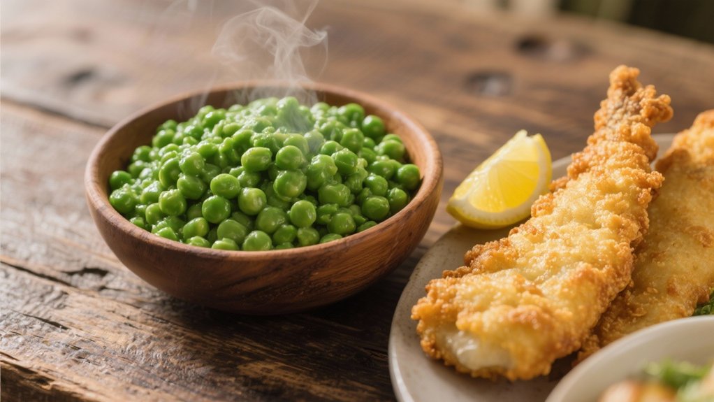 mushy peas enhance fish