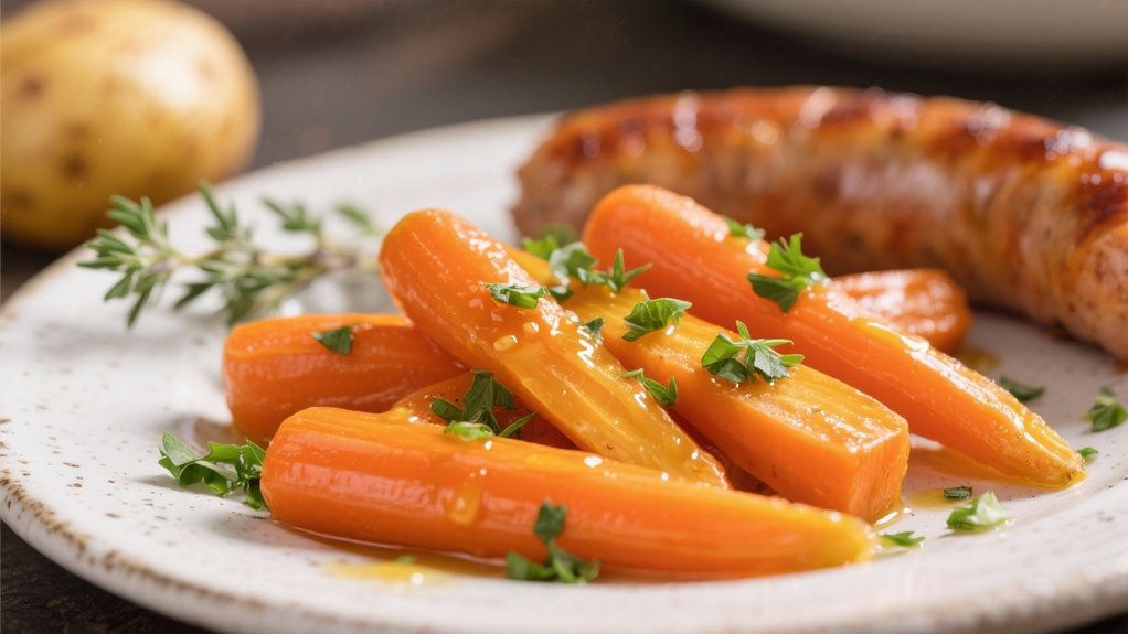 mustard glazed carrot side dish