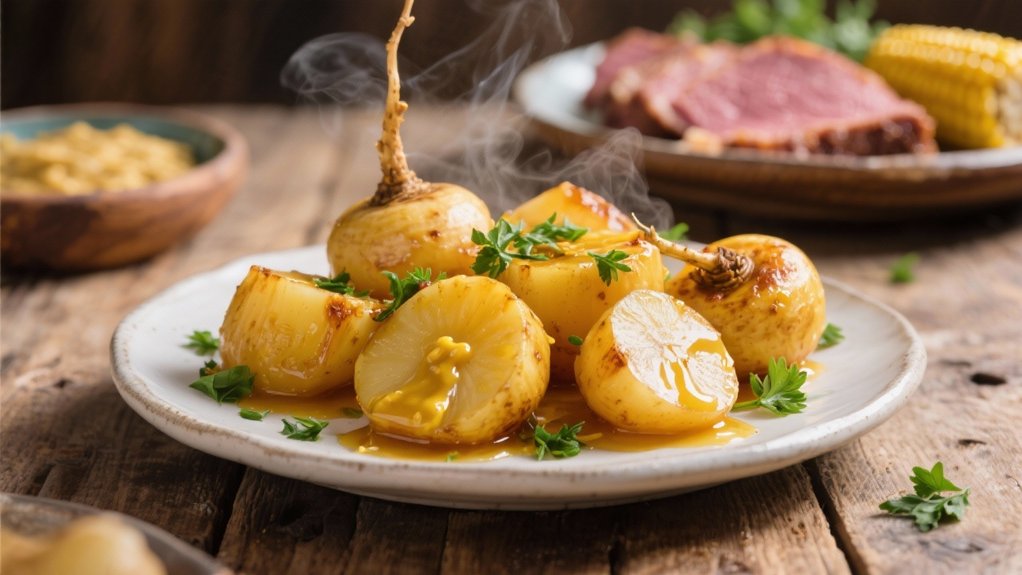 mustard glazed turnips recipe